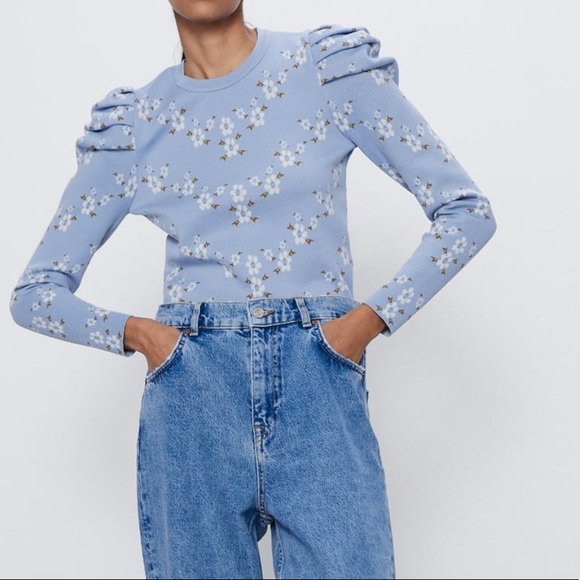 Zara floral knit sweater - Picture 10 of 13